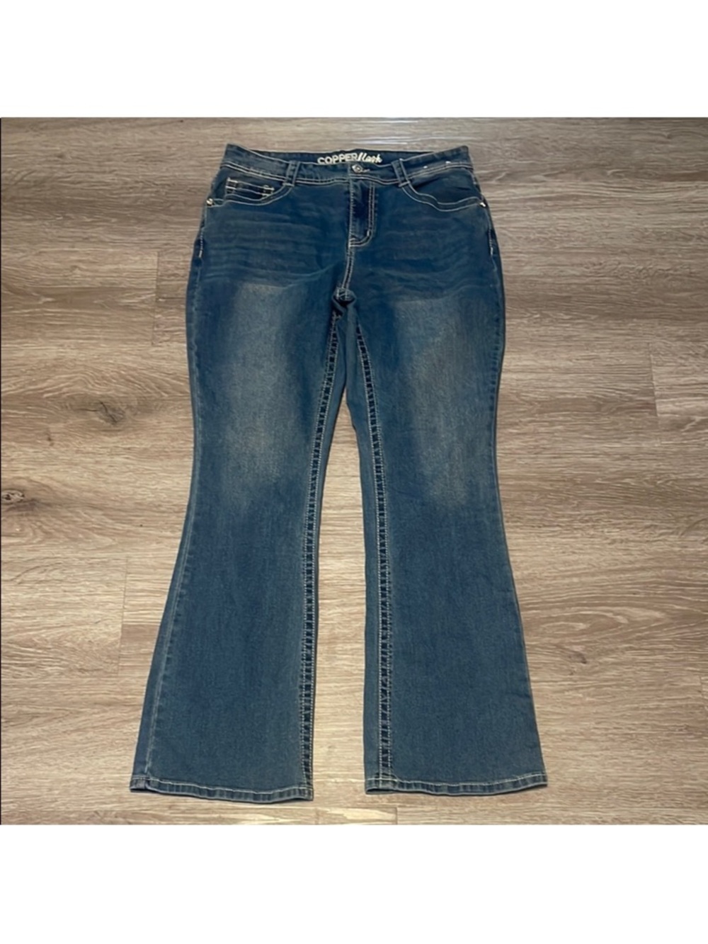 Classic Women's Blue Flare Jeans